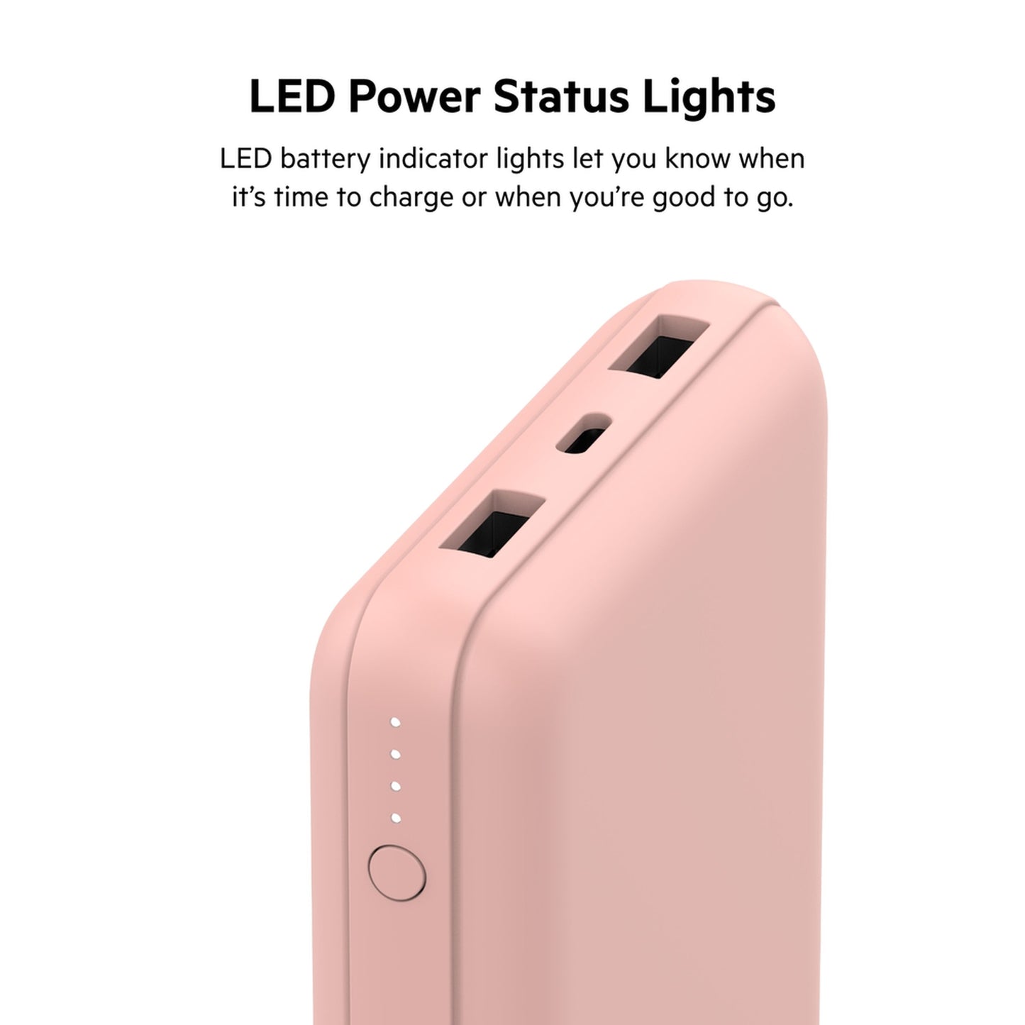 Externe Batterie Belkin BoostCharge, 20000mAh, 15W, 1 x USB-C - 2 x USB-A, Roségold BPB012btRG