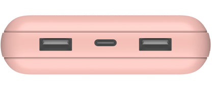 Externe Batterie Belkin BoostCharge, 20000mAh, 15W, 1 x USB-C - 2 x USB-A, Roségold BPB012btRG