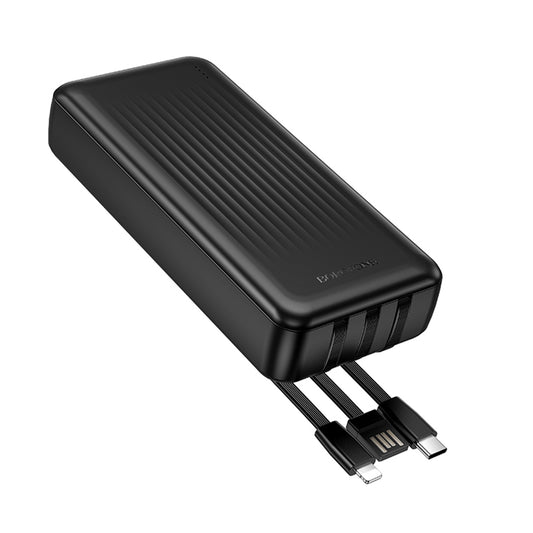 Externer Akku Borofone BJ79 Clever, 20000mAh, 10W, 1 x Lightning - 1 x USB-A - 1 x USB-C, Schwarz
