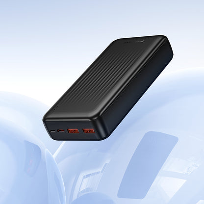 Externer Akku Borofone BJ80A Clever, 20000mAh, 22.5W, QC + PD, 1 x USB-C - 2 x USB-A, Schwarz