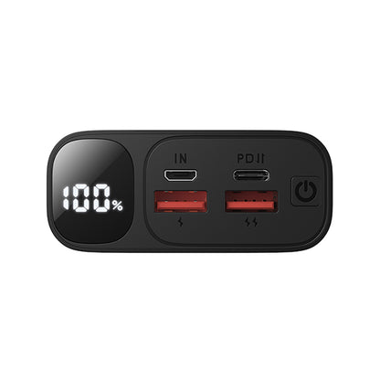 BWOO BO-P44 External Battery, 20000mAh, 22.5W, QC + PD, 1 x USB-C - 2 x USB-A, Black