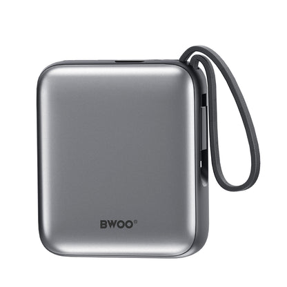Externer Akku BWOO BO-P74, 10000mAh, 22.5W, PD, 1 x Lightning - 2 x USB-C, Schwarz