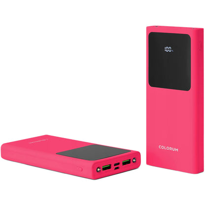 Externer Akku Colorum CPB10-02, 10000 mAh, 10 W, 2 x USB-A, Magenta