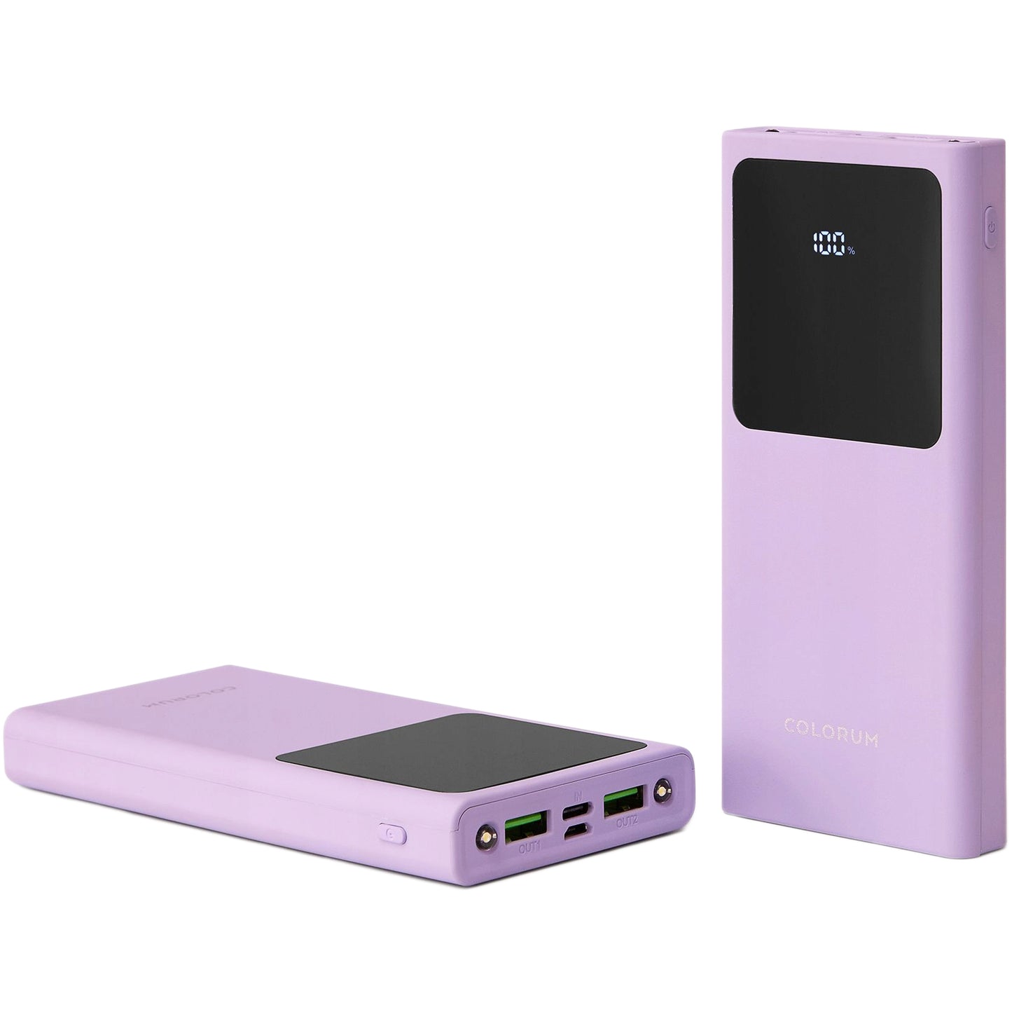 Externer Akku Colorum CPB10-02, 10000 mAh, 10 W, 2 x USB-A, Lila