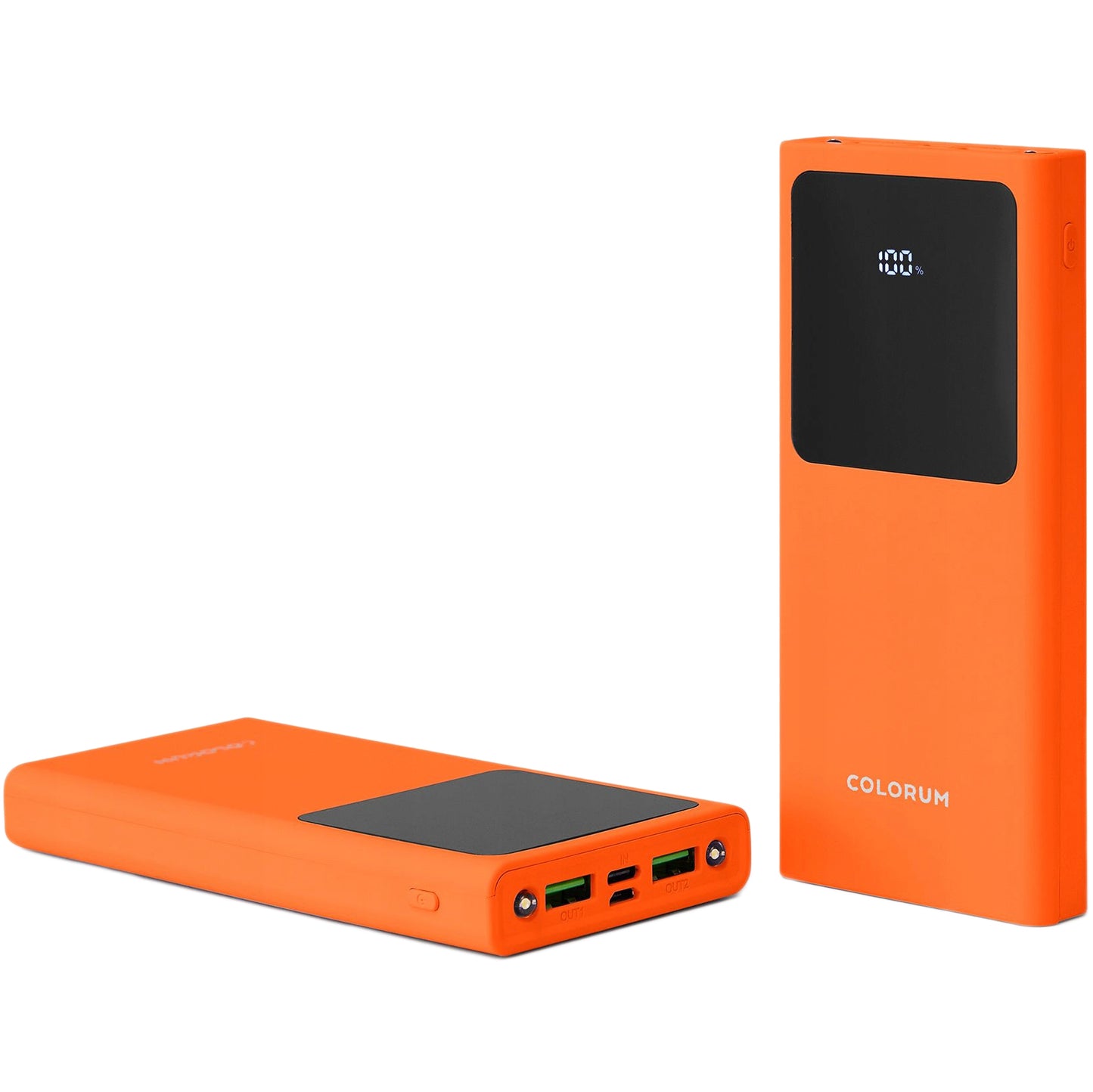 Externer Akku Colorum CPB10-02, 10000 mAh, 10 W, 2 x USB-A, Orange