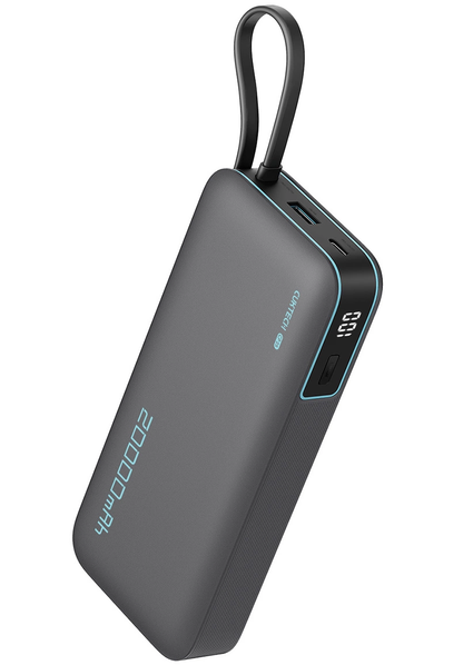 Externer Akku Cuktech, 20000mAh, 55W, QC + PD, 1 x USB-A - 2 x USB-C, Grau CUKP200NGLDG