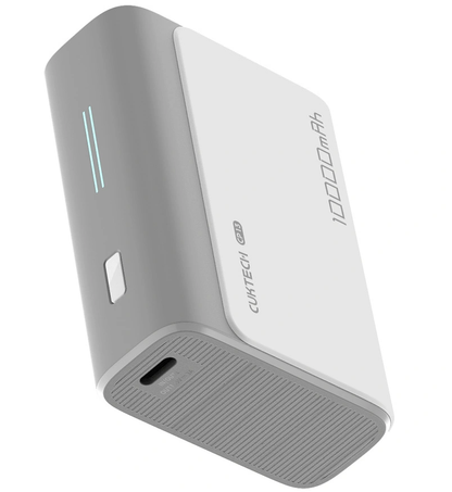 Cuktech CP13 External Battery, 10000mAh, 30W, QC + PD, 1 x USB-A - 1 x USB-C, Gray