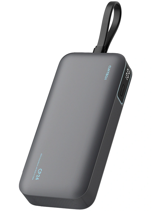 Externe Batterie Cuktech LPB200N, 20000mAh, 40W, QC + PD, 1 x USB-A - 2 x USB-C, Schwarz