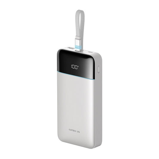 Cuktech LPB252N Powerbank, 25.000 mAh, 120 W, QC + PD, 1 × USB-A – 2 × USB-C, Weiß