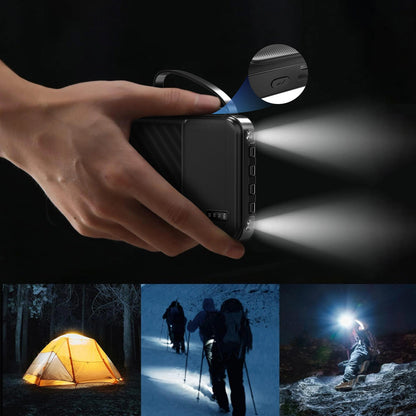 Externer Akku Dudao K11, 10000mAh, 10W, 1 x Lightning - 1 x microUSB - 1 x USB-A - 1 x USB-C, Schwarz