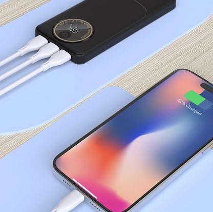 Externer Akku Dudao K12Pro, 20000mAh, 22.5W, QC + PD, 1 x USB-C - 2 x USB-A, Schwarz