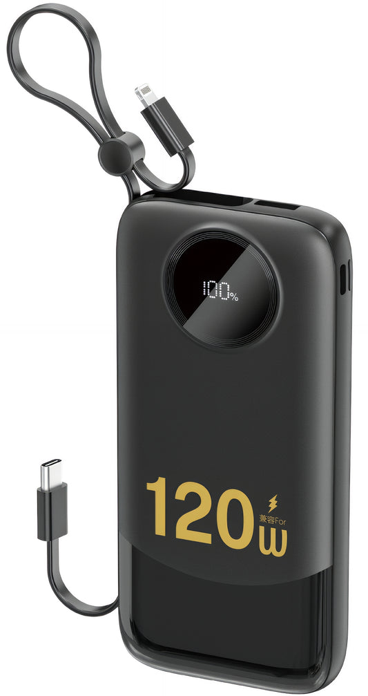 Externer Akku Dudao K13, 10000mAh, 22.5W, QC + PD, 1 x Lightning - 1 x USB-A - 2 x USB-C, Schwarz