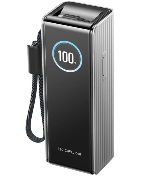 Externer Akku EcoFlow Rapid, 25000mAh, 170W, QC + PD, 1 x USB-A - 3 x USB-C, Grau