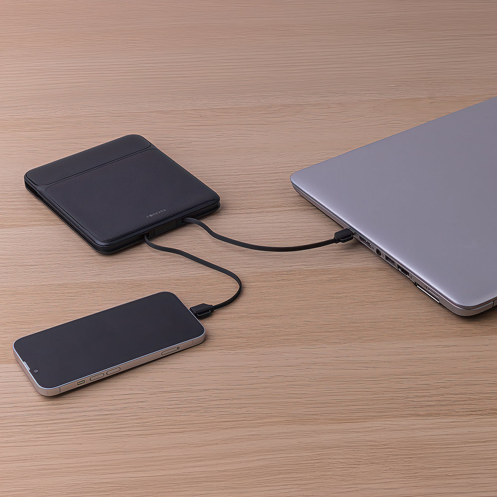 Forever TB-200 Externer Akku, 20000 mAh, 100 W, QC + PD, 1 x Lightning – 2 x USB-C – 2 x USB-A, Schwarz