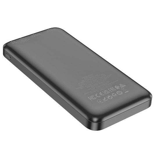 Externer Akku HOCO J101, 10000mAh, 22.5W, QC + PD, 1 x USB-C - 2 x USB-A, Schwarz