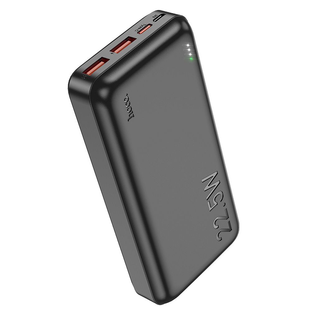 Externe Batterie HOCO J101A, 20000mAh, 22,5W, QC + PD, 1 x USB-C - 2 x USB-A, Schwarz