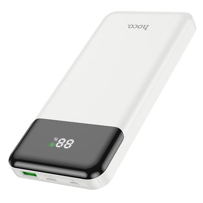 Externer Akku HOCO J102, 10000mAh, 20W, QC + PD, 1 x USB-A - 1 x USB-C, Weiß