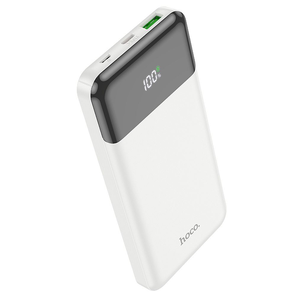Externer Akku HOCO J102, 10000mAh, 20W, QC + PD, 1 x USB-A - 1 x USB-C, Weiß