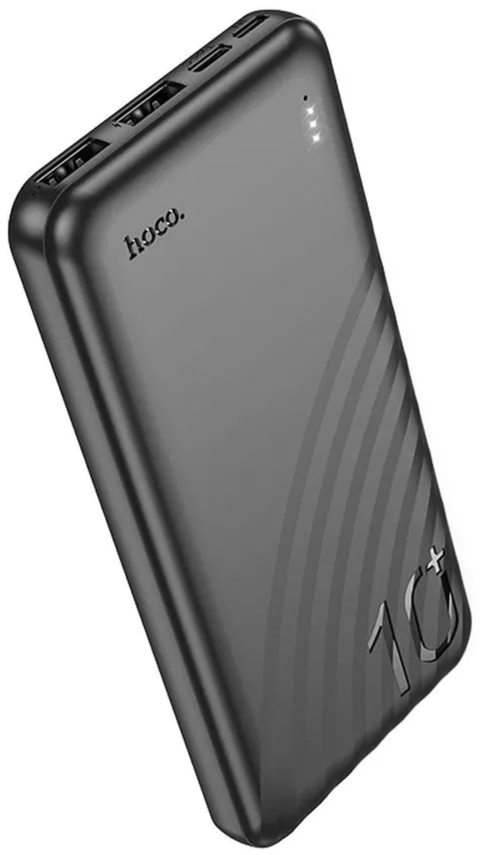 Externer Akku HOCO J123, 10000mAh, 10W, 2 x USB-A, Schwarz