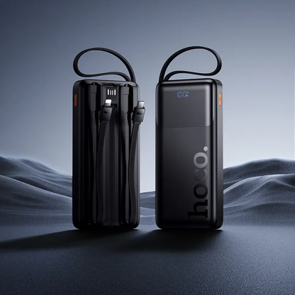 Externe Batterie HOCO J156 Founder, 10000mAh, 22,5W, QC + PD, 1 x Lightning - 1 x microUSB - 1 x USB-A - 2 x USB-C, Schwarz