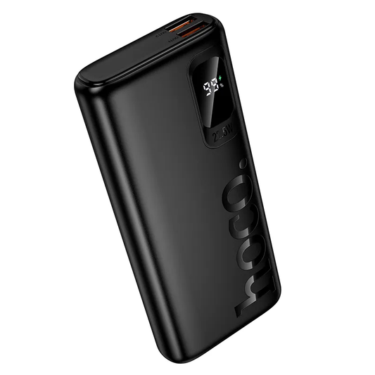 Externe Batterie HOCO J158 Pro, 10000mAh, 22,5W, QC + PD, 1 x USB-C - 2 x USB-A, Schwarz