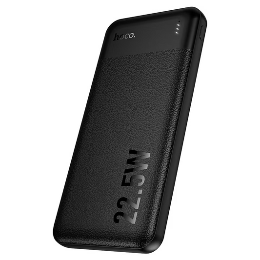 HOCO J159 Essence Powerbank, 10000 mAh, 22,5 W, QC + PD, 1 x USB-C – 2 x USB-A, Schwarz