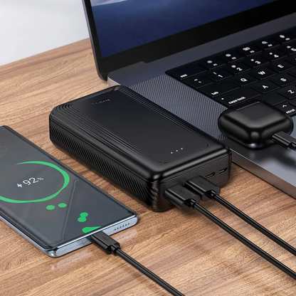 Externe Batterie HOCO J165A, 20000mAh, 10W, 2 x USB-A, Schwarz