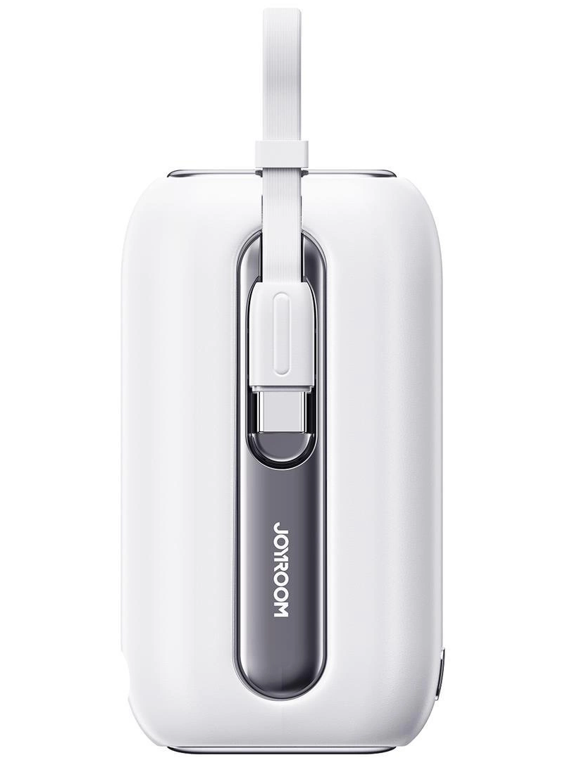 Externer Akku Joyroom Colorful Series JR-L012, 10000mAh, 22.5W, QC + PD, 1 x Lightning - 2 x USB-C, Weiß