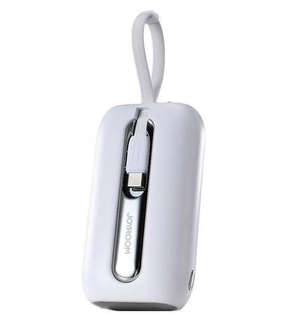 Externer Akku Joyroom Colorful Series JR-L012, 10000mAh, 22.5W, QC + PD, 1 x Lightning - 2 x USB-C, Weiß