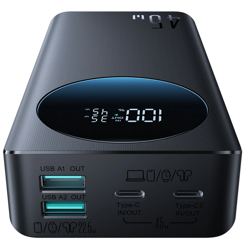 Externe Batterie Joyroom JR-PBF02 Pro, 20000mAh, 45W, QC + PD, 2 x USB-A - 2 x USB-C, Schwarz