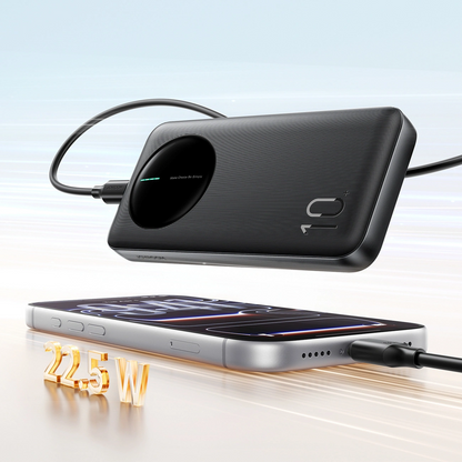 Externe Batterie Joyroom JR-PBF12 Pro, 10000mAh, 22,5W, QC + PD, 1 x USB-C - 2 x USB-A, Schwarz