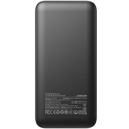 Externer Akku Joyroom JR-PBF12, 10000 mAh, 12 W, 1 x USB-C – 2 x USB-A, Schwarz