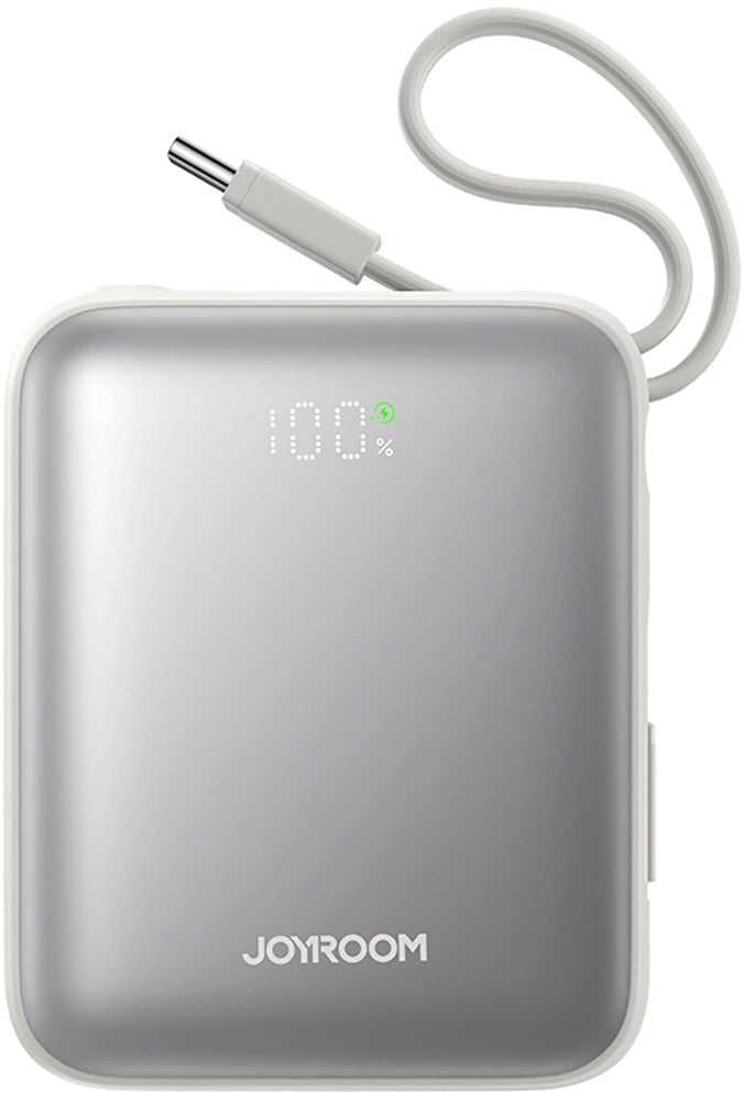 Externer Akku Joyroom JR-PBF27, 10000mAh, 22.5W, PD, 1 x Lightning - 2 x USB-C, Weiß
