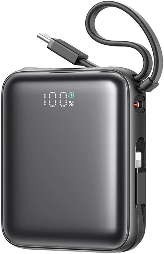 Externer Akku Joyroom JR-PBF27, 10000mAh, 22.5W, QC + PD, 1 x Lightning - 2 x USB-C, Schwarz