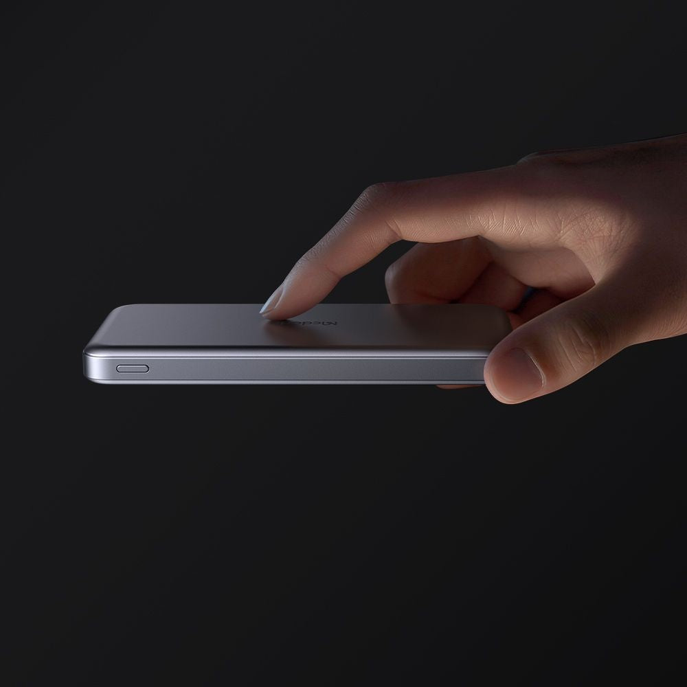 Externer Wireless-Akku McDodo MC-3781 Meta, 10000mAh, 20W, PD + FQI, 1 x QI - 2 x USB-C, Schwarz