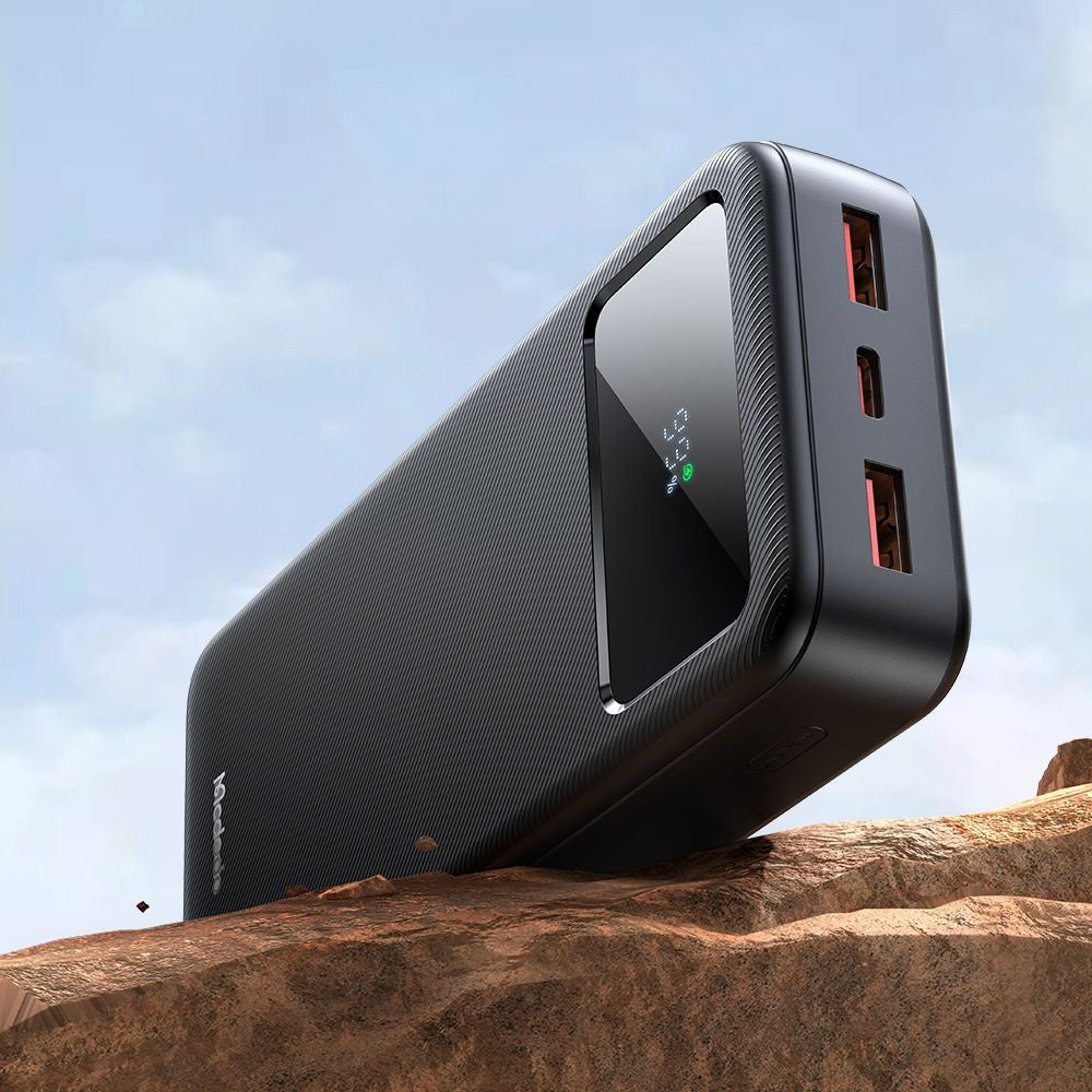 Externer Akku McDodo MC-4230, 20000mAh, 22.5W, QC + PD, 2 x USB-A - 1 x USB-C, Schwarz