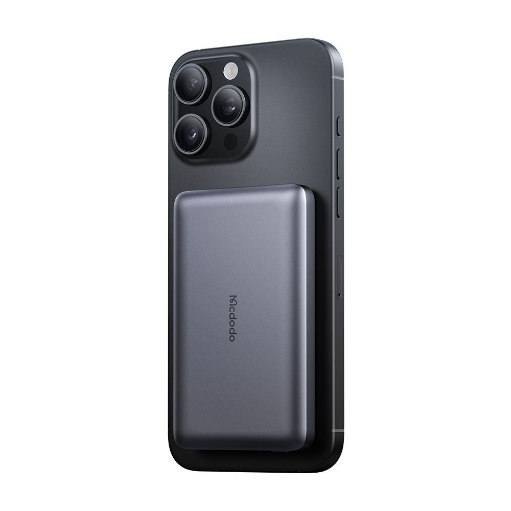 Externer Wireless-Akku McDodo MC-4651 Meta, 10000mAh, 20W, PD + FQI, 1 x QI - 1 x USB-C, Schwarz