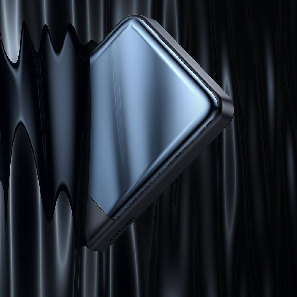 Externer Wireless-Akku McDodo MC-5931 Ambilight, 10000mAh, 30W, PD + FQI, 1 x QI - 1 x USB-C, Schwarz