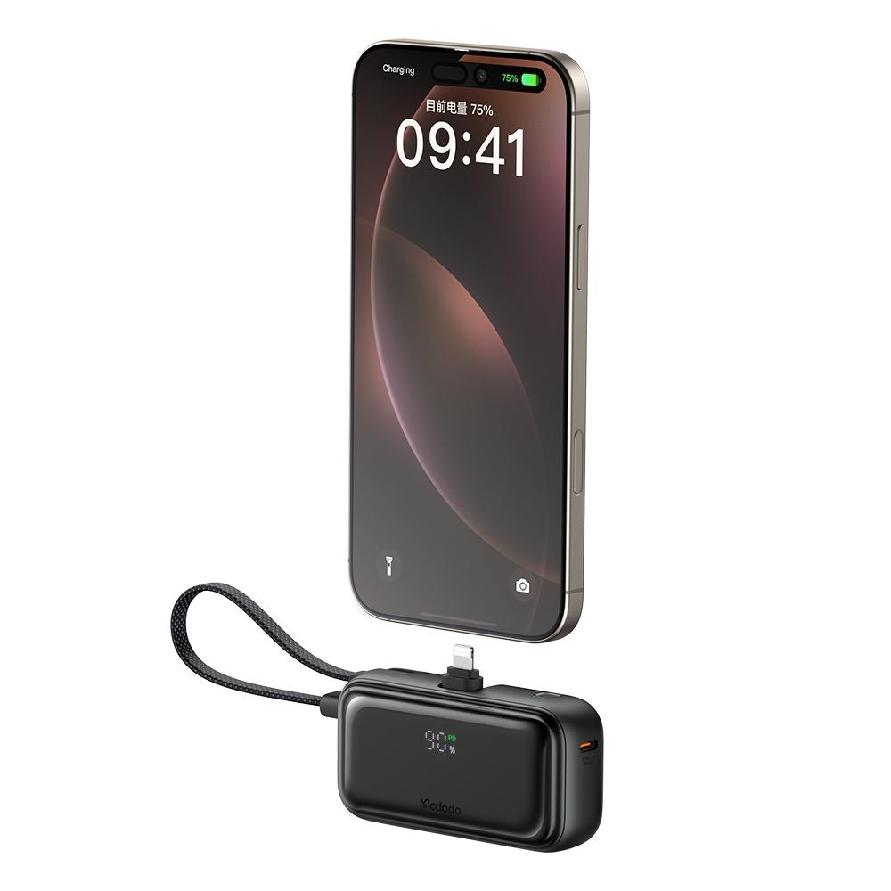 Externer Akku McDodo MC-7800 Freekit, 5000mAh, 22.5W, PD, 1 x Lightning - 2 x USB-C, Schwarz