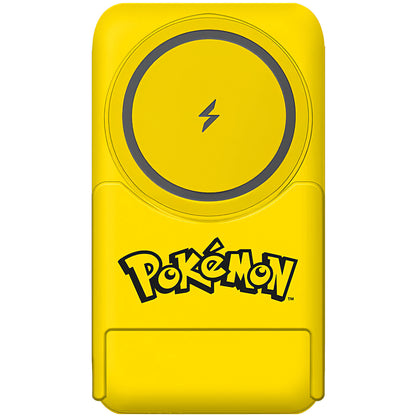 Drahtlose Externe Batterie OTL Pokemon Pikatchu, 5000mAh, 20W, PD + FQI, 1 x QI - 1 x USB-C, Gelb PK1191