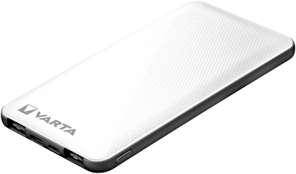 Varta Energy Externer Akku, 5000 mAh, 15 W, 2 x USB-A – 1 x USB-C, Weiß