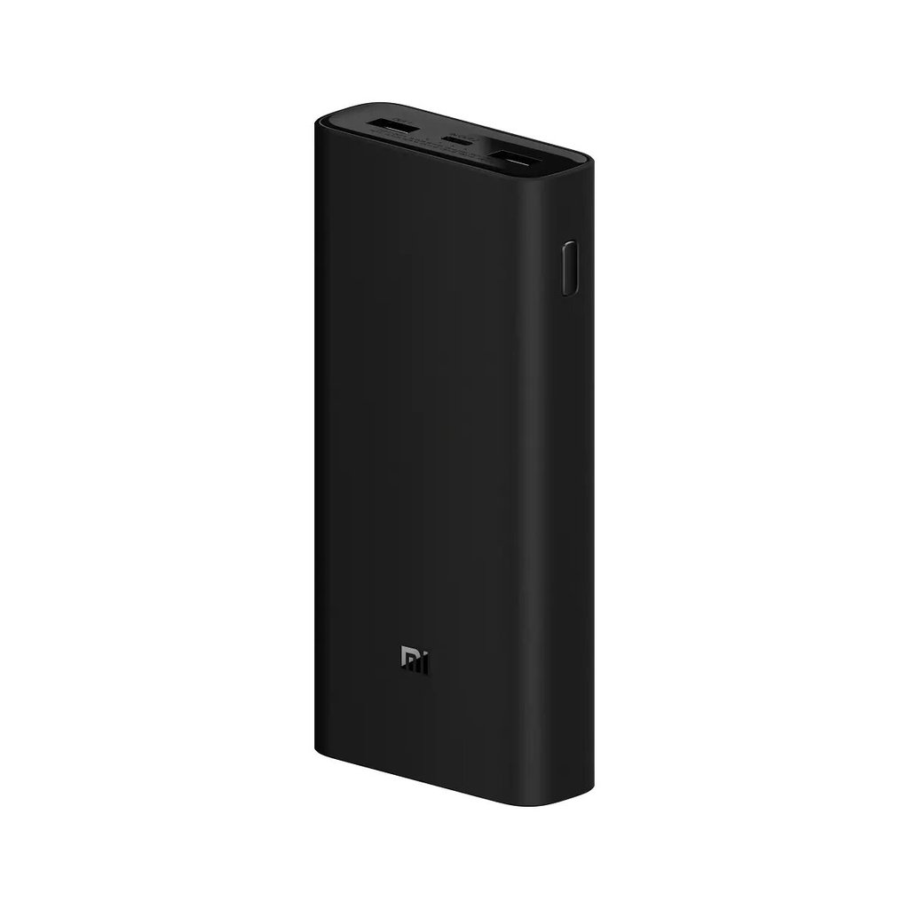 Xiaomi Mi Externer Akku, 20000 mAh, 50 W, QC + PD, 2 x USB-A – 1 x USB-C, Schwarz BHR5121GL