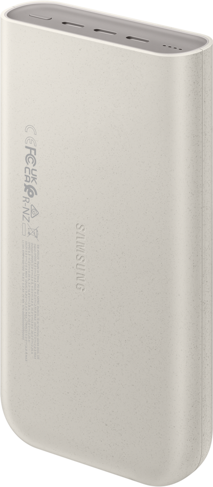 Externer Samsung-Akku, 20.000 mAh, 45 W, PD, 3 x USB-C, Beige EB-P4520XUEGEU