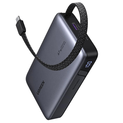 Externer Akku UGREEN PB550, 20000mAh, 67W, QC + PD, 1 x USB-A - 2 x USB-C, Grau