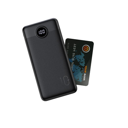 Externer Akku Veger L10S, 10000mAh, 20W, QC + PD, 1 x USB-C - 2 x USB-A, Schwarz