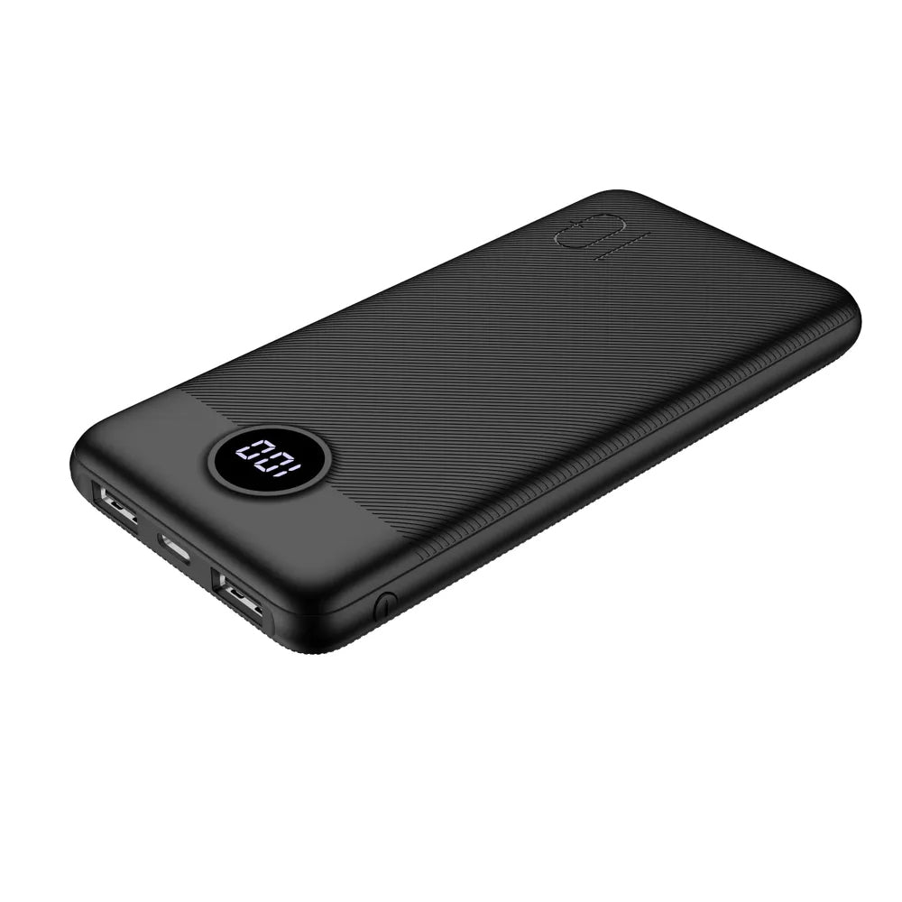 Externer Akku Veger L10S, 10000mAh, 20W, QC + PD, 1 x USB-C - 2 x USB-A, Schwarz