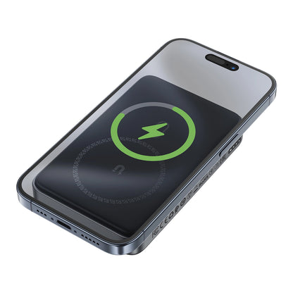 Externer Wireless Akku Acefast M10, 10000mAh, 30W, PD + FQI, 1 x QI - 2 x USB-C, Schwarz