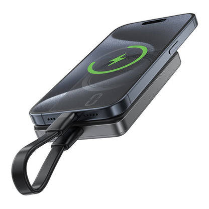 Externer Wireless Akku Acefast M12, 10000mAh, 20W, PD + FQI, 1 x QI - 1 x USB-C, Schwarz