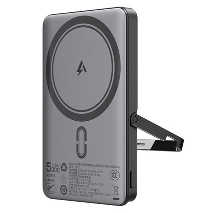 Externer Wireless Akku Acefast M16, 5000mAh, 18W, PD + FQI, 1 x QI - 1 x USB-C, Schwarz