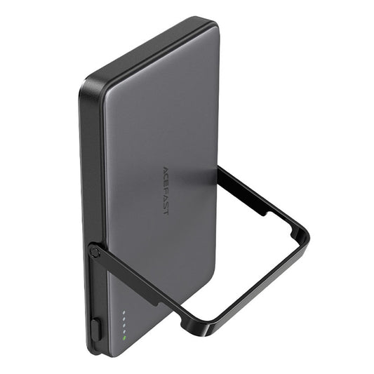 Externer Wireless Akku Acefast M16, 5000mAh, 18W, PD + FQI, 1 x QI - 1 x USB-C, Schwarz